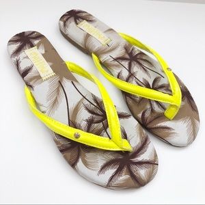 Mad Love Flip Flop Size 5 / 6 Brown Yellow Strap